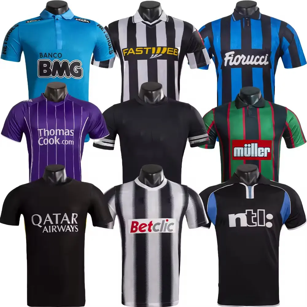 Retro Vintage Clásico R. Conte Baresi fútbol Jersey Camisetas Maillot versión Kit uniforme de pie Jersey
