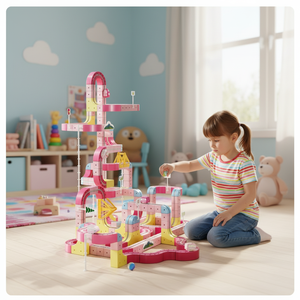 Ensemble de train de construction magnétique en plastique STEM 100 pièces, circuit de course empilable, jouet de construction, voitures magnétiques anti-gravité, pour les 4-6 ans - Product Image 4