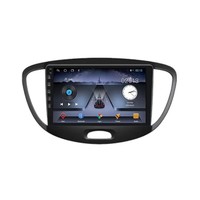 Lecteur DVD de voiture Android 8 cœurs 2.5D IPS à commande vocale pour Hyundai I10 2007 - 2013 6+128 Go GPS BT WIFI Radio stéréo FM