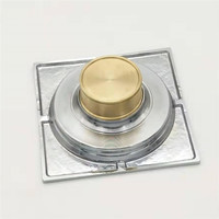 Logo personnalisé OEM haute qualité bonne vente insert carré pour carrelage couvercle de drain de sol en laiton chromé drain