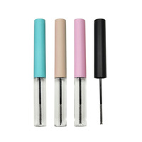 Tube vide de 5 ml pour colle à cils, emballage de mascara, flacon transparent givré pour sérum de croissance des cils, contenant pour sérum pour cils