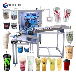 Tiết kiệm năng lượng hai màu tự động màn hình lụa máy in cho chai thủy tinh nhựa cup Logo in máy - Product Image 1