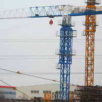 Kran Menara Tanpa Atap (Topless) 10T 70M Panjang Jib, Kran Konstruksi Bangunan dengan Motor Gearbox, Momen Beban Tinggi