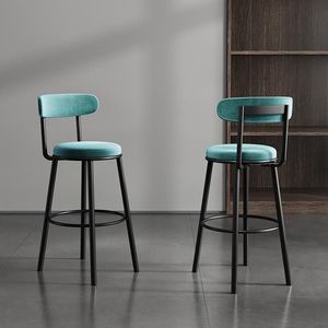 <span class=keywords><strong>Tabouret</strong></span> de <span class=keywords><strong>bar</strong></span> en fer de style <span class=keywords><strong>scandinave</strong></span> moderne et minimaliste pour usage domestique, luxe haut de gamme, style crème, pour salle à manger et café - Product Image 4