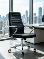 Chaise de réunion de direction moderne à prix abordable en cuir PU avec accoudoirs réglables en hauteur pour bureau à domicile, chambre, bureau, hôpital, salle de sport