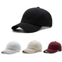 Gorra de Béisbol de Poliéster Lavado con Color y Estampado Personalizables, con Visera Curva Ajustable de Estilo Neutral