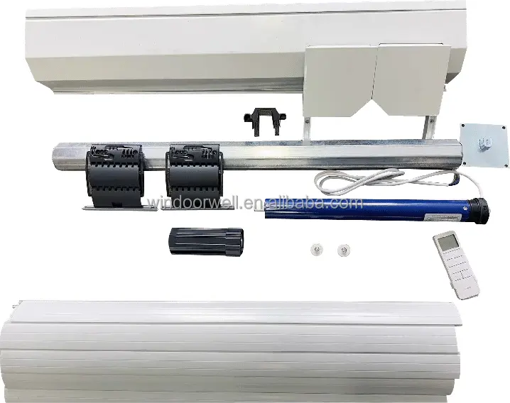 Aluminum Roller Shutter top cover electronic smart roller shutter remote control tubular motor roll up shutter