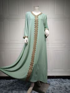 Yibaoli - Abaya Kaftan Dubái, Caftán Femenino Bordado con Estampado Dorado, Kaftán Marroquí al por Mayor - Product Image 4