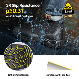BactiVoid Chaussures de sécurité approuvées par <span class=keywords><strong>la</strong></span> CSA pour les travailleurs canadiens <span class=keywords><strong>Bottes</strong></span> à bout d'acier - Product Image 3