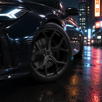 Jantes en alliage forgé personnalisées 1 pièce en satin noir à 5 branches, 18, 19, 20, 21 pouces, 5x112, 5x114.3, 5x120 pour BMW M440i M3 Audi RS3