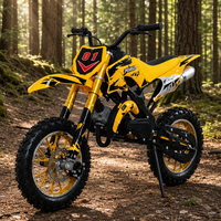 Moto enfant 49cc 2 temps Yaztor à démarrage manuel pour loisirs en plein air, cadeau d'anniversaire, stock USA, idéale pour les sorties du week-end