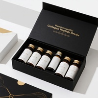 Emballage et boîte cadeau personnalisés haut de gamme en papier rigide pour peptides, avec impression à chaud, pour médicaments et collagène