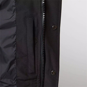 Cappotto caldo di alta qualità stile classico a prova di vento in vera pelliccia di lupo invernale uomo canadese Parka Goose piumino