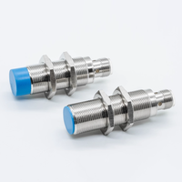 Sensor de Proximidad Inductivo de 18 mm, Alcance de Detección de 5 mm, Conector Rápido M12 de 4 Pines, NPN PNP NO NC, 12-24 VCC, IP67, para Cableado Rápido PLC
