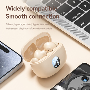 หูฟัง M69 Mini รุ่นใหม่มาถึงแล้ว บลูทูธ 5.3 แบบใส่ในหู พร้อมหน้าจอแสดงแบตเตอรี่ หูฟังสเตอริโอ TWS สำหรับเล่นกีฬา - Product Image 4