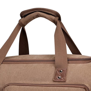 Bolsa de Lona Unisex, Informal, para Viaje, con Cierre de Cremallera, Asas Suaves, Gran Capacidad, Color Sólido, para Deportes y Gimnasio - Product Image 3