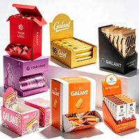 Boîte de présentation personnalisée à petit déchirement pour snacks, condiments, bouteilles, doypacks, épices, huiles et sauces