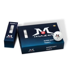 Pelotas <span class=keywords><strong>de</strong></span> <span class=keywords><strong>Golf</strong></span> MAZEL <span class=keywords><strong>de</strong></span> 3 Piezas <span class=keywords><strong>con</strong></span> Cubierta <span class=keywords><strong>de</strong></span> Uretano, Venta al por Mayor <span class=keywords><strong>de</strong></span> una Docena, Logotipo Personalizado, Extra Suaves, para Torneos - Product Image 1