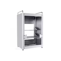 HT Waveshare HomeRack 8U Server Cabinet Basic Kit 10 Inch Rak Aluminium Padat Dengan Modul yang Dapat Diperluas