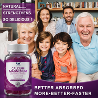 Gummies Calcium Magnésium Zinc Mousse de Mer Sureau Soutien Os et Dents OEM Marque Privée Complément Alimentaire