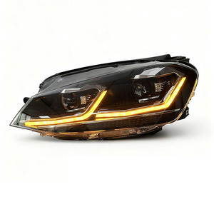 Ricambi Auto SJC per <span class=keywords><strong>Volkswagen</strong></span> <span class=keywords><strong>Golf</strong></span> 7 <span class=keywords><strong>7.5</strong></span> Faro a LED 2013-2020 con Luce Diurna Modificata Lampada Anteriore per Aggiornamento Accessori Auto - Product Image 2