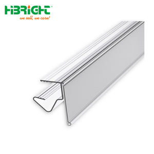 Customized Length <b>PVC</b> Shelf Edge Label Holder <b>Strips</b> for Wood Shelves and Metal Racks - Product Image 4