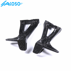 Kit de Soporte para Reposapiés de Pasajero de Motocicleta AKOSO de Cinco Capas de Fibra de Carbono, Cubierta Protectora para Talones para Yamaha <span class=keywords><strong>MT10</strong></span> FZ10 2016-2021 2018 <span class=keywords><strong>2019</strong></span> - Product Image 5
