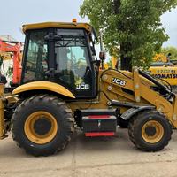 Chargeuse-pelleteuse JCB 3CX d'origine, chargeuse-pelleteuse JCB, excavatrice, chargeuse-pelleteuse JCB 4CX avec moteur.