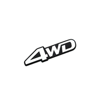 Autocollants et emblèmes de voiture brillants autocollants en ABS de haute qualité pour Land Cruiser LC76/LC79/LC71 - Style sportif