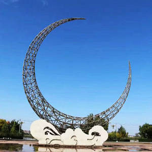 Escultura de Jardín Moderna Personalizada Senzhao, Utilizada para Decoración de Parques al Aire Libre, Escultura de Arte Metálico de Acero Inoxidable - Product Image 2