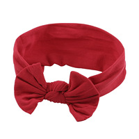 Bandeaux pour Bébé Fille Doux et Élastiques Grande Taille, Accessoires Cheveux Noués Couleur Unie pour Filles Printemps-Été