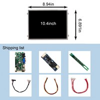 Layar portabel 10.4 "Vs104T-003A 1024X768, modul Lcd layar reklame Digital dengan papan Driver Lvds