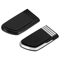 Couvre-pédale de frein en aluminium CNC pour moto, noir, commandes avant, repose-pieds pour Harley Softail Street Bob Fat Bob 2018 et plus