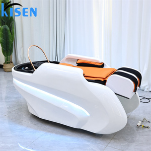 Cama de lavado de cabello eléctrica para salón, con masaje spa, LED, para masaje tailandés y pedicura, tipo camilla de belleza - Product Image 4