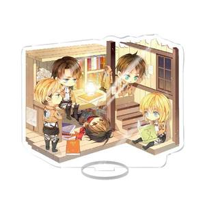 Shingeki No Kyojin Stand Modèle Poupée <span class=keywords><strong>Eren</strong></span> Jager <span class=keywords><strong>Mikasa</strong></span> Levi Ackerman <span class=keywords><strong>Armin</strong></span> Décor De Bureau Shingeki No Kyojin PVC Figure - Product Image 2