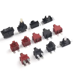 KAN-L5 güç kilidi anahtarı Push Button kilitleme anahtarı 7.5A 250V AC 2P 4 Pin ON OFF T125 için SU ISITICI elektrikli süpürge