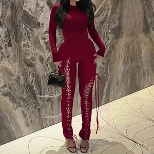 Combinaison sexy à manches longues pour femmes, nouvelle arrivée, dentelle ajourée, tendance - Product Image 5