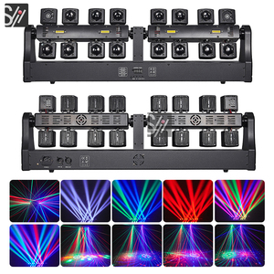 Luci KTV RGB Laser per Palcoscenico, Little Dragonfly 16 Braccia RGBW 4in1, Testa Mobile a Fascio Colorato, Strobo Laser per DJ - Product Image 2