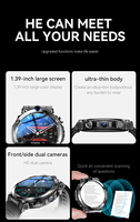 2024 más nuevo IPX7 4G tarjeta Sim Android UI SmartWatch con batería de 900mAh GPS WiFi NFC Cámara Dual Video BT llamada H10 reloj inteligente