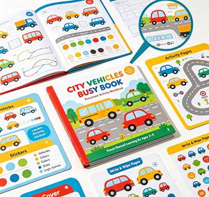 Libro de Actividades para Niños Pequeños, Libro Sensorial Montessori, Libro de Juegos de Roles para Niños, Juguete Educativo Temprano - Product Image 4