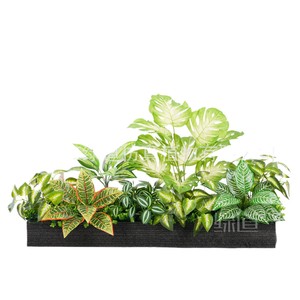 Jardinière artificielle Greenway 30cm-100cm, verdure bionique, décoration de clôture extérieure, style campagnard, aspect naturel - Product Image 1