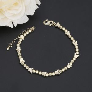 JXX Nueva Joyería de Moda para Mujer, Brazalete Chapado en Oro de 14K con Colgante en Forma de Perla, Estilo Moderno, Material de Latón - Product Image 4