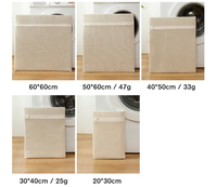 Nouveau style de sacs à linge épais et durables en coton biologique, sacs à linge en maille pour sous-vêtements, vêtements, pantalons, chaussures et chaussettes