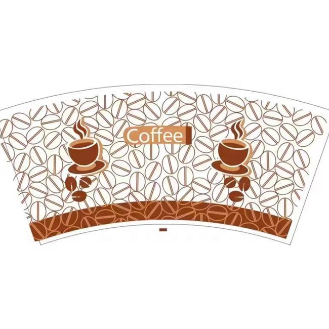 Eco Friendly Biodegradable 160 Gsm Paper Paper Cups Coffee Cup Take Way Packaging Wood Pulp Bamboo Paper Cup Fan