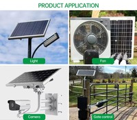 Panneau solaire en verre 10W 20W 30W avec support de montage pour ouvre-porte automatique, caméra de sécurité CCTV et système d'alarme