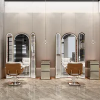 Ensemble de miroirs de salon de luxe modernes JIYOU 2025, miroir mural décoratif avec écran tactile intelligent et éclairage LED pour coiffeur