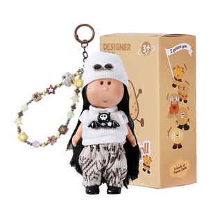 En gros, Pendentif porte-clés Poupée pomme <span class=keywords><strong>de</strong></span> terre 'Ugly Cute' avec chaîne perlée, emballage boîte cadeau, breloque <span class=keywords><strong>de</strong></span> sac <span class=keywords><strong>de</strong></span> collection et ornement - Product Image 5
