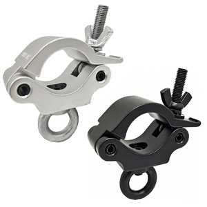Stage Light Truss <b>Clamp</b> Hook Coupler for 25MM to 40MM Tube 100KG Capacity <b>Quick</b> Install Black Silver Event Rigging Hardware - Product Image 2
