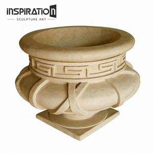 Decoración de sensación de <span class=keywords><strong>piedra</strong></span> de imitación rústica, jardinera de jardín, <span class=keywords><strong>jardineras</strong></span> de <span class=keywords><strong>piedra</strong></span> fundida antiguas gigantes - Product Image 6