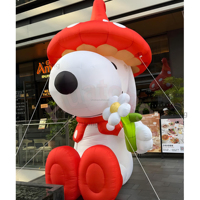 Modèle de chien gonflable géant personnalisable pour la publicité, ballon gonflable de dessin animé pour la décoration des centres commerciaux